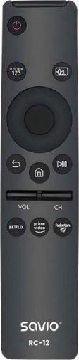 Telekomandë universale Savio RC-12 për TV Samsung, SMART, me butona VOD, e zezë