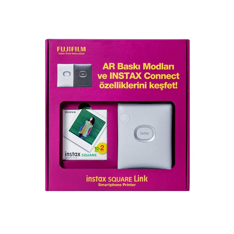Instax SQ Link White Bundle Box