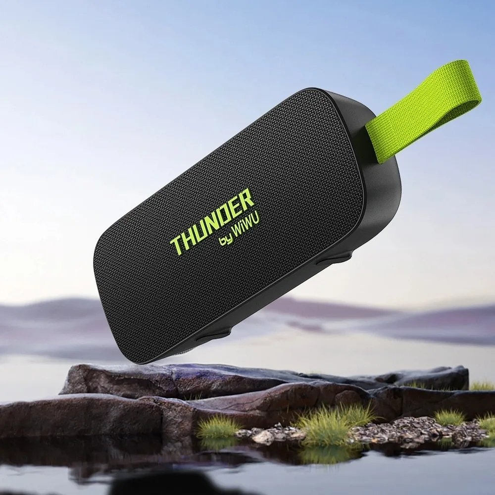 Altoparlant portativ WiWU Gonik Wireless Thunder H2, Bluetooth, bateri e integruar, i zi
