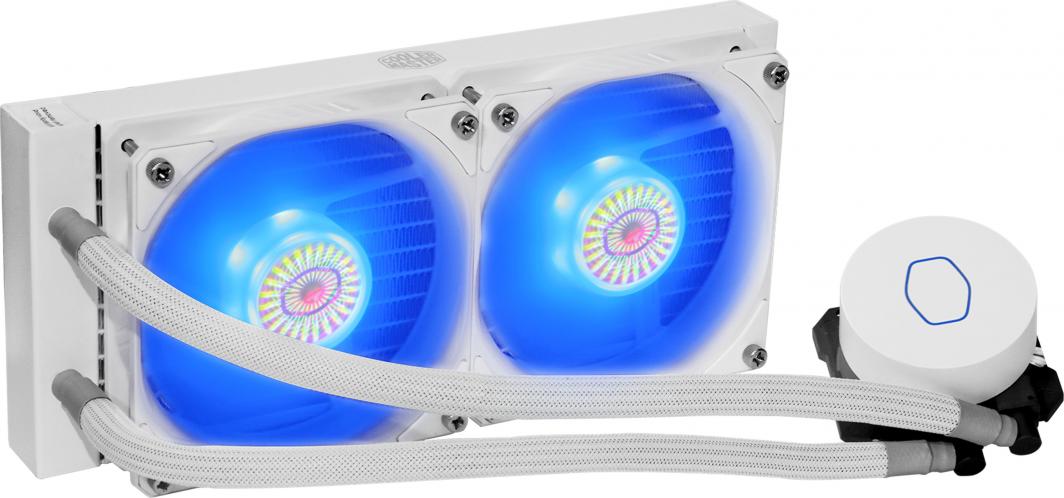 Ftohës me ujë Cooler Master MasterLiquid ML240L RGB V2 White Edition (MLW-D24M-A18PC-RW), i bardhë