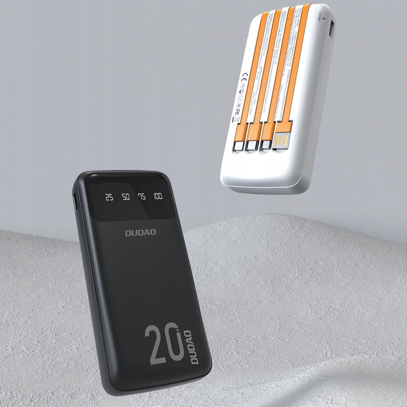 Powerbank Dudao K6Pro+, 20000mAh, 10W, i bardhë