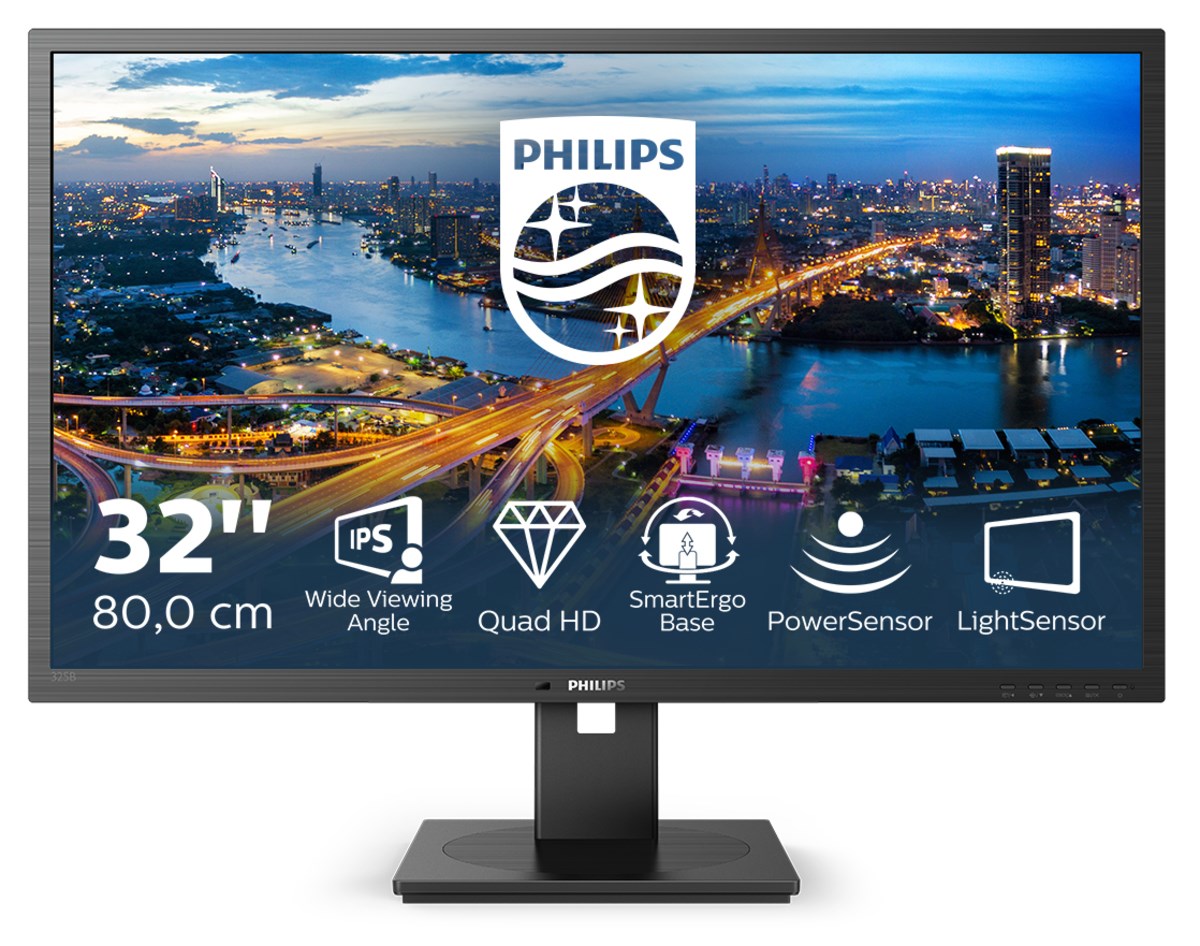 Monitor Philips B Line, 31.5", 2560 x 1440, 75 Hz, i zi