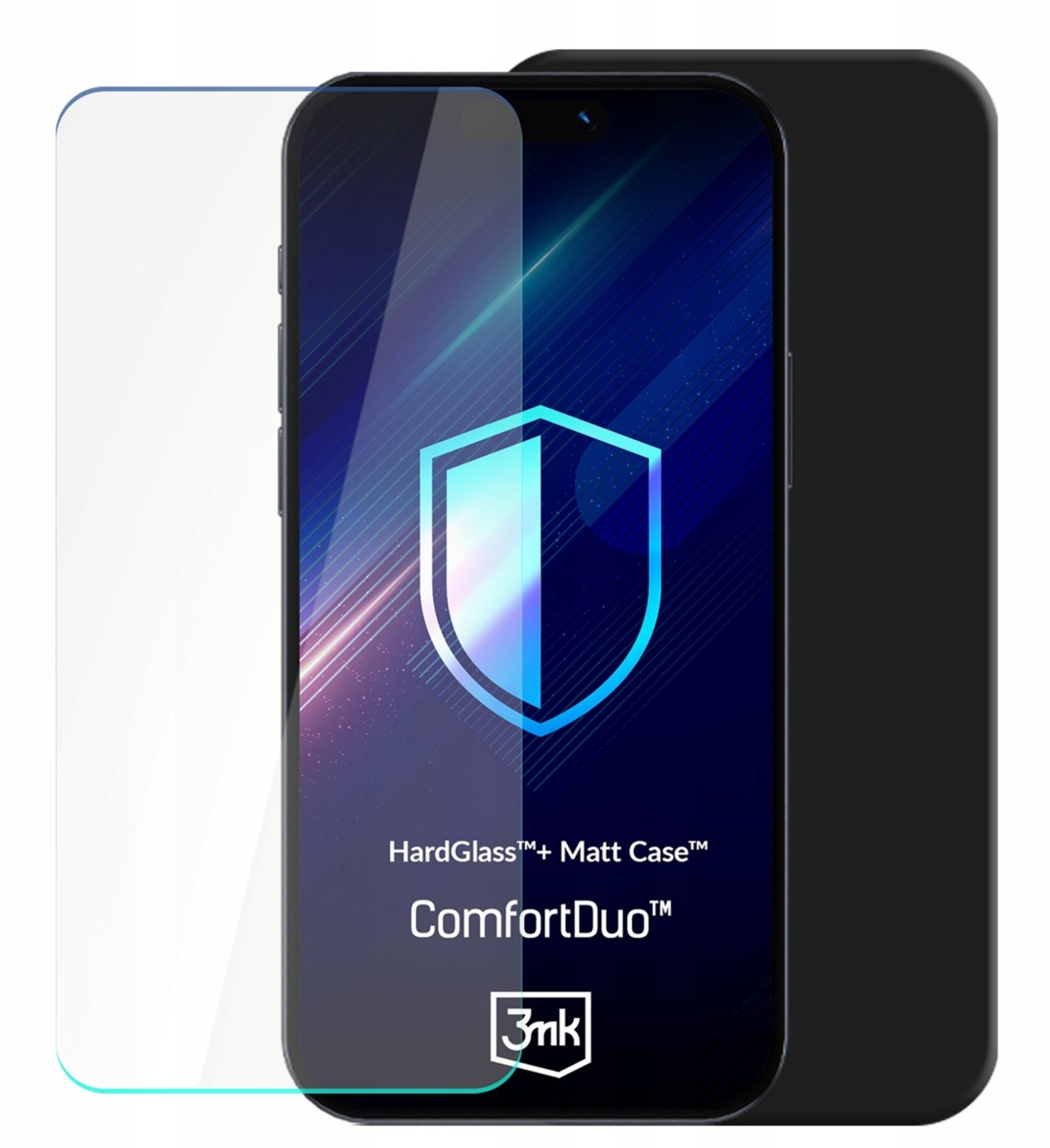 Folie mbrojtëse 3MK ComfortDuo për Google Pixel 9 Pro XL, mat, e zezë