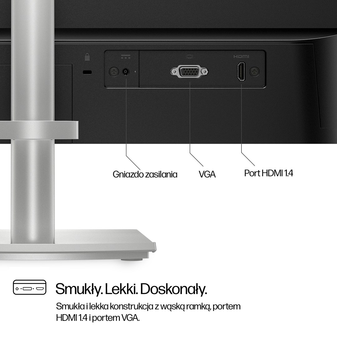 Monitor HP 23.8-inch Series, 23.8", 1920 x 1080, 100 Hz, i argjendtë