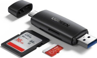 Adapter kartelash Ugreen CM304, USB-C në USB, SD TF, i zi