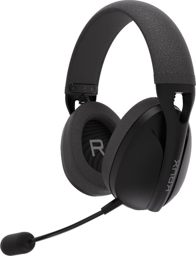 Kufje wireless Krux Clapz KRXC003, 2.4 GHz Bluetooth, 24 orë bateri, të zeza