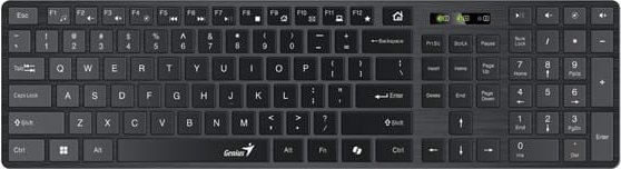 Tastierë Genius SlimStar 126 Copilot, me kabllo USB, layout CZ SK, e zezë