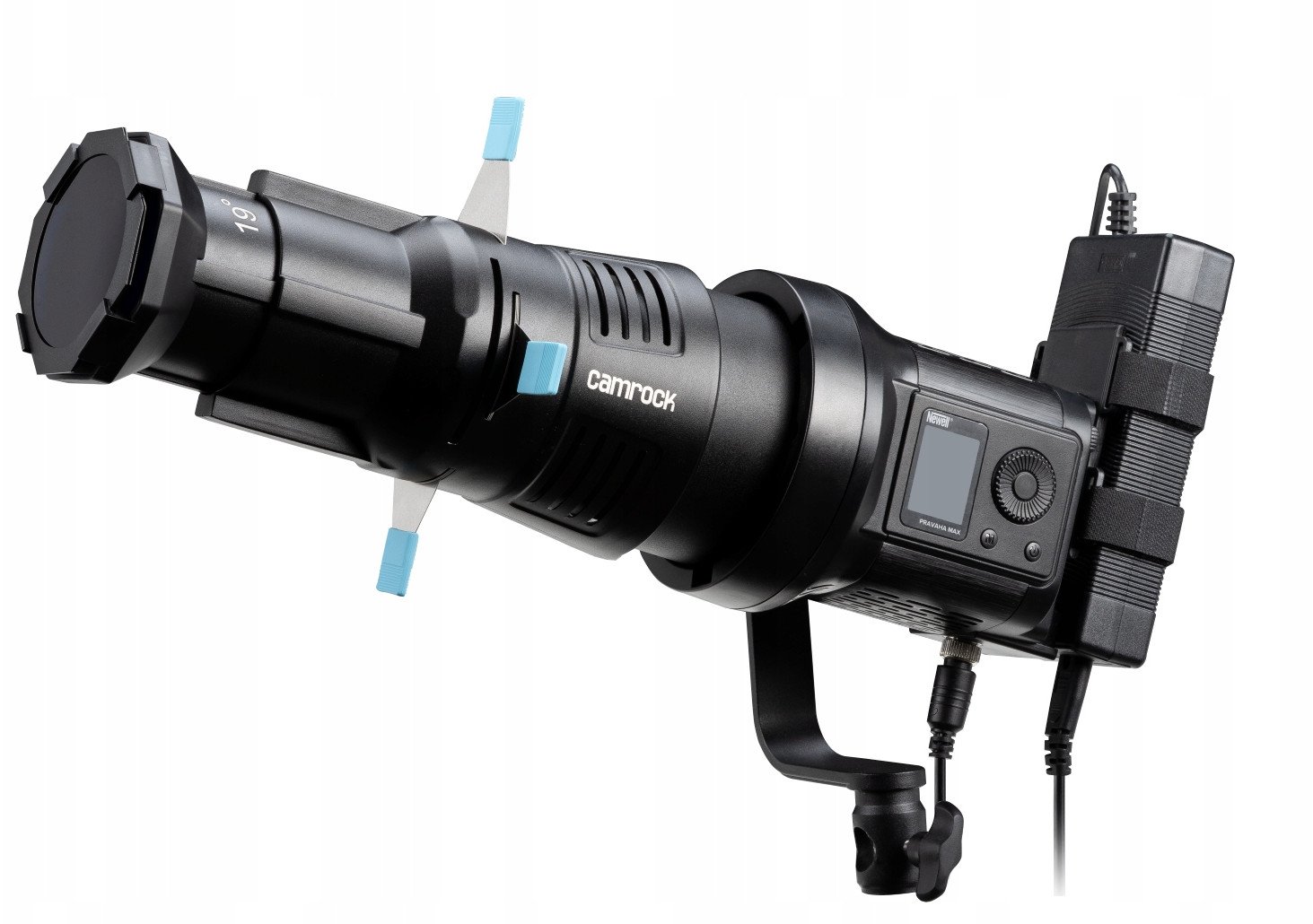 Difuzer optik drite Camrock OSO1, montim Bowens, 20 filtra GOBO, i zi