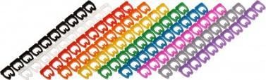 Organizues markues kabllosh OZN-46/10K*P10, set 100 copë, ngjyra të ndryshme