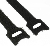 Organizer kabllosh InLine Velcro, paketë 10 copë, i zi