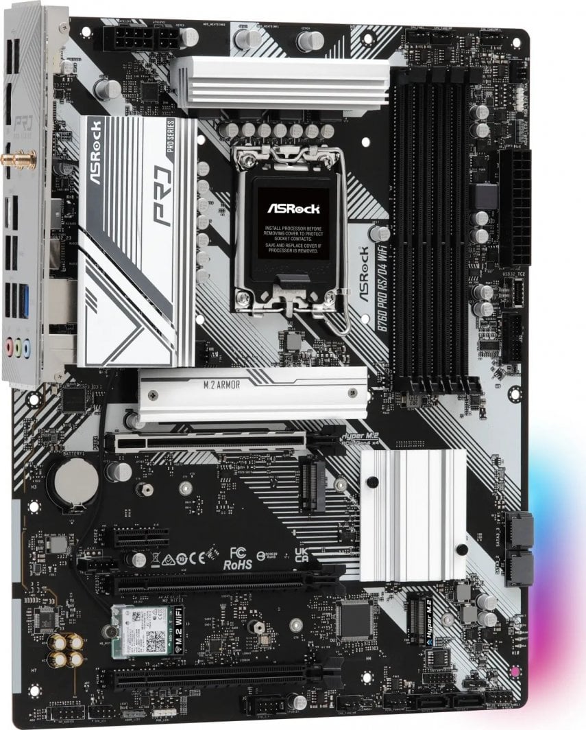 Pllakë amë ASRock B760 PRO RS/D4 WIFI, e zezë