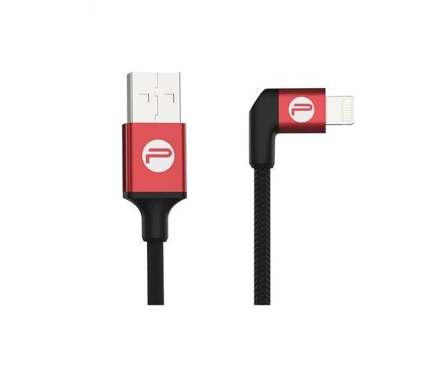 Kabllo USB në Lightning PGYTECH P-GM-115, 0.35m, për iPhone i kuq e zi
