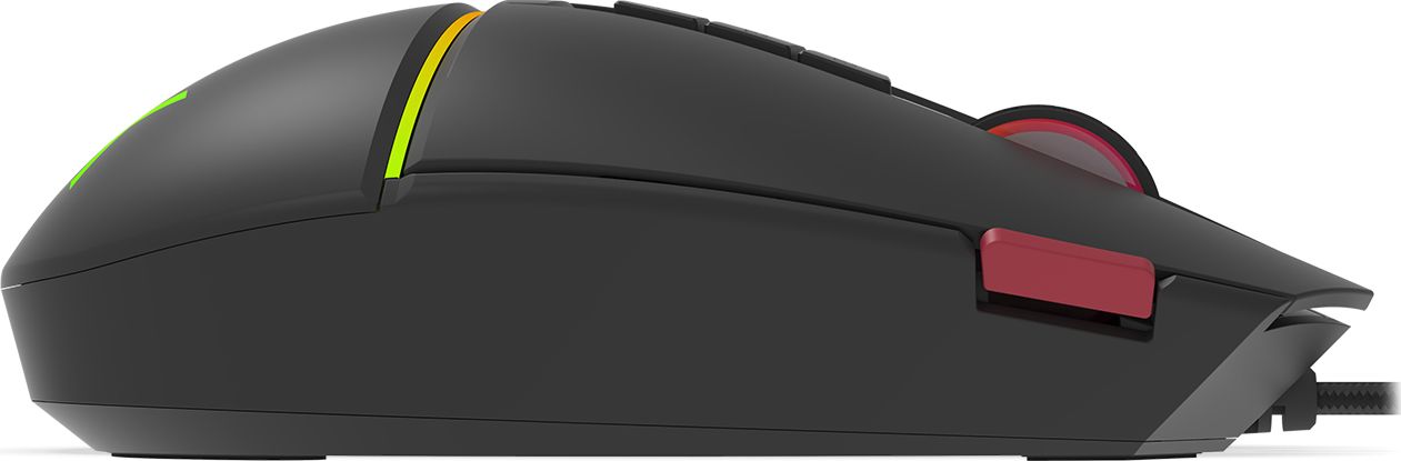Maus gaming Krux Fuze Pro KRX0074, me tela, RGB, i zi