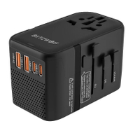 Adapter udhëtimi BlitzWolf BW-TA3, universal, porta USB, i zi
