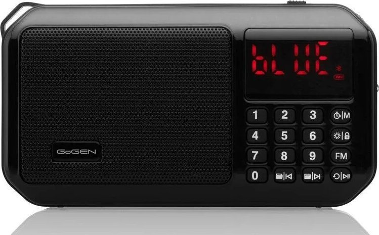 Radio portative Gogen FMP 125 BTB, 3W, Bluetooth, e zezë