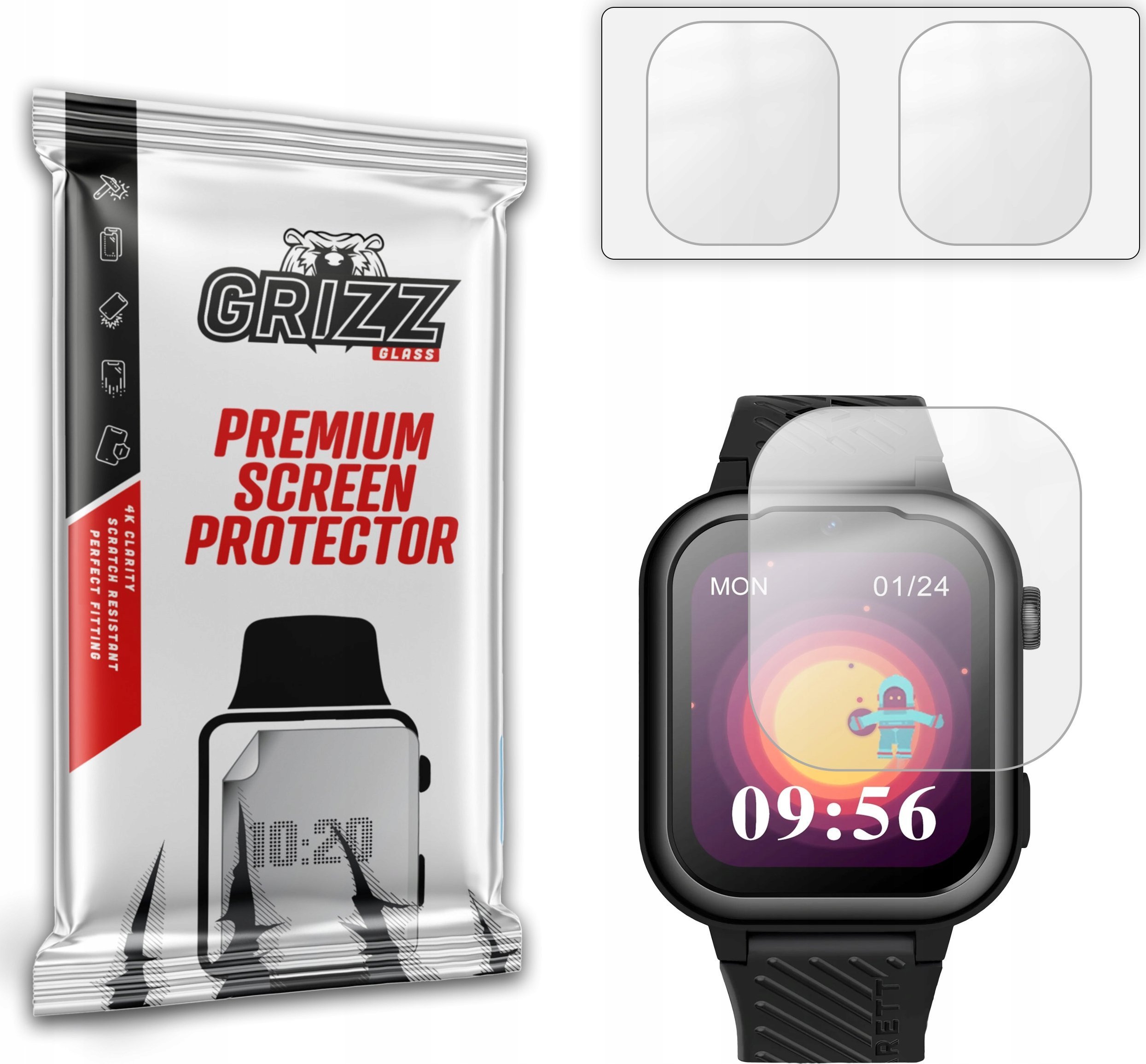 Folie mbrojtëse Grizz PaperScreen për Garett Kids Essa 4G, 2 copë, anti-fingerprint