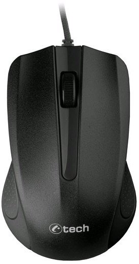 Maush me kabllo C TECH WM 01BK, optik, 1200 DPI, i zi