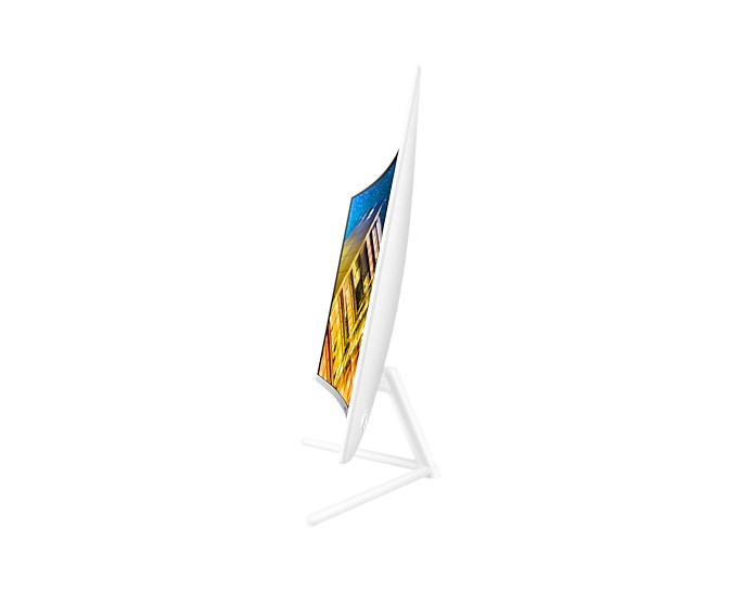 Monitor Samsung 590 UR591C, 31.5", 3840 x 2160, 4K Ultra HD, 60 Hz, i bardhë