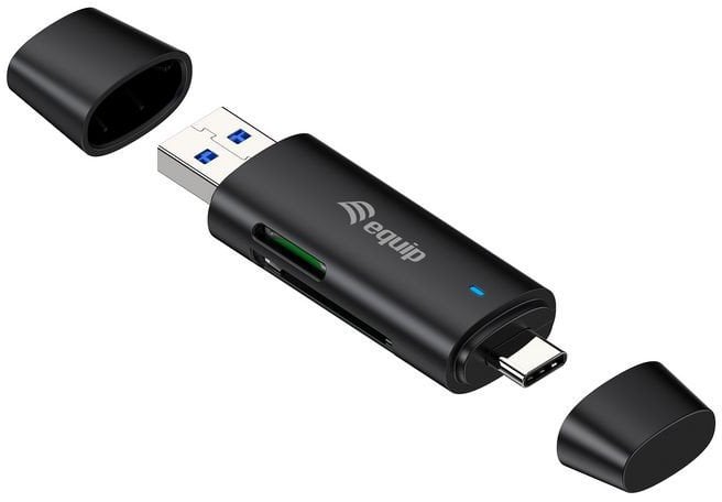 Lexues kartelash Equip Dual Connector, USB C dhe USB A, 5Gbps, i zi