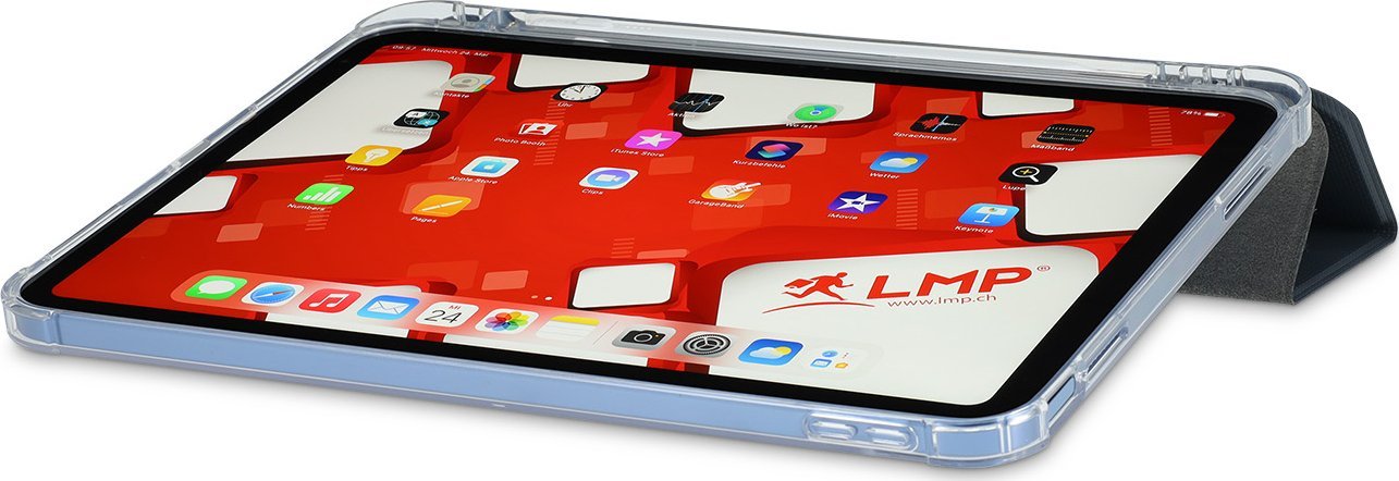 Mbulesë tablet LMP SlimCase për iPad 10.9" 2022, me mbajtëse stilolapsi, gri