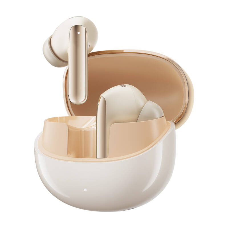 Kufje wireless QCY MeloBuds Pro, Hybrid ANC 46dB, Hi-Res LDAC, ngjyrë gold