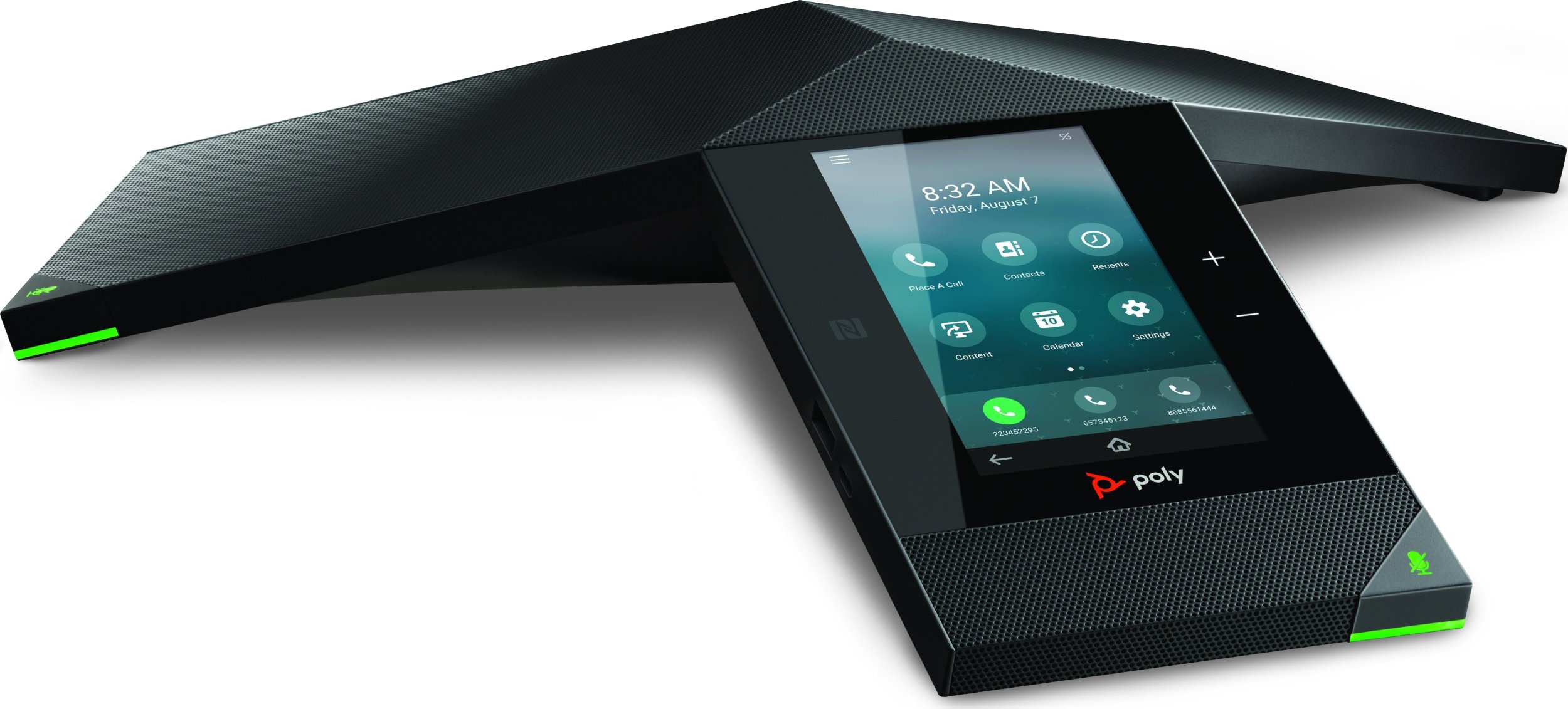 Telefon konferencash IP Poly Trio 8800, PoE, për salla të mëdha, i zi