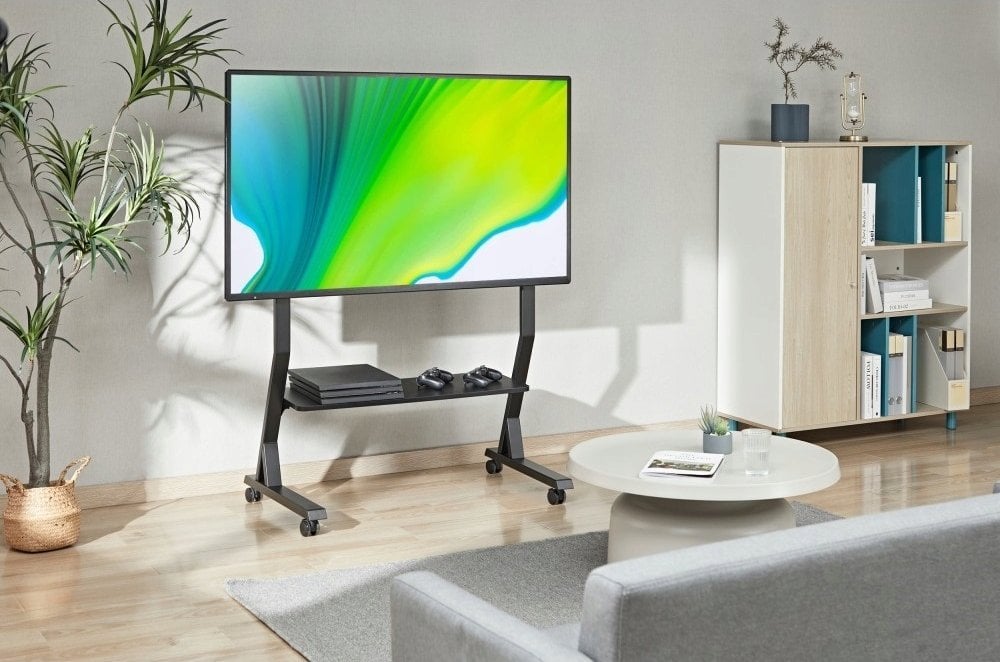 Stendë TV mobile Techly, 45"-90", 60kg, me raft AV
