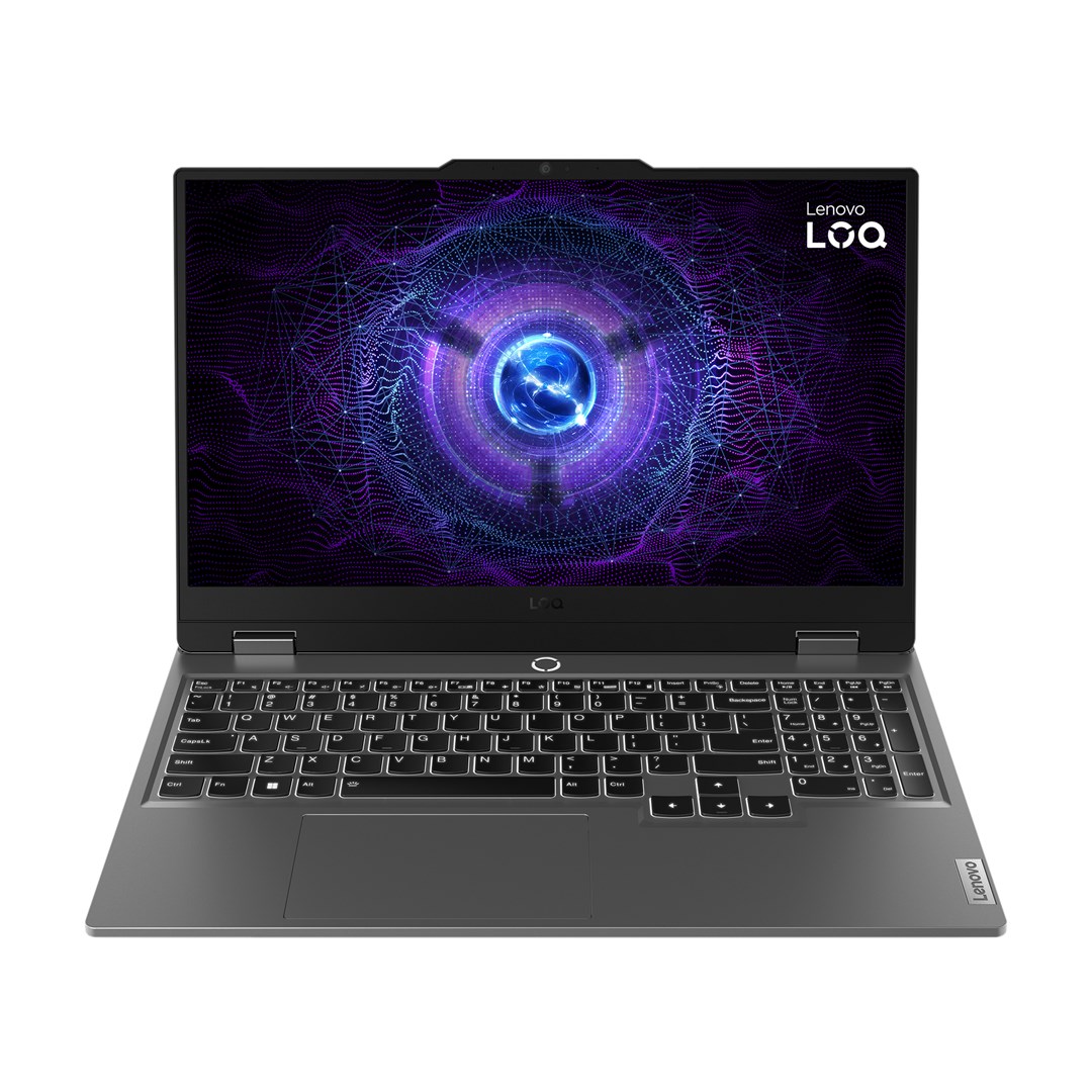 Лаптоп Lenovo LOQ Intel, 15.6", Intel i5-12450HX, 16 GB RAM, 1 TB SSD, NVIDIA GeForce RTX 4050, сив
