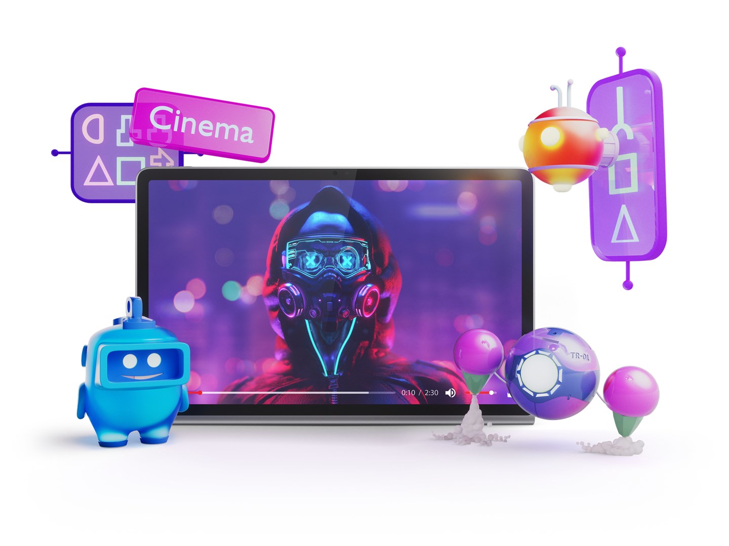 Tablet Lenovo Tab Plus, 11.5", 128 GB, i hirtë