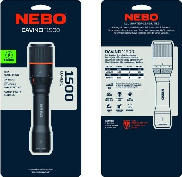 Elektrik dore Nebo Davinci 1500, i zi