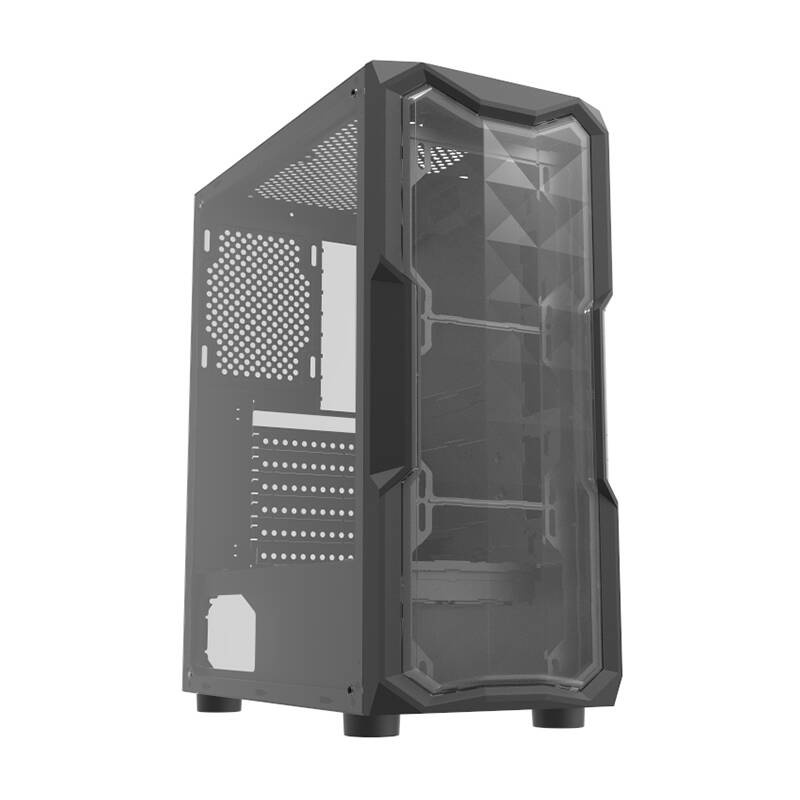 Kuti kompjuteri Darkflash Aquarius Acrylic, ATX Mid Tower, panel xhami i kalitur, e zezë