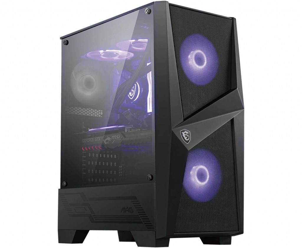 Kase kompjuteri MSI MAG Forge 100R, ATX, RGB, e zezë