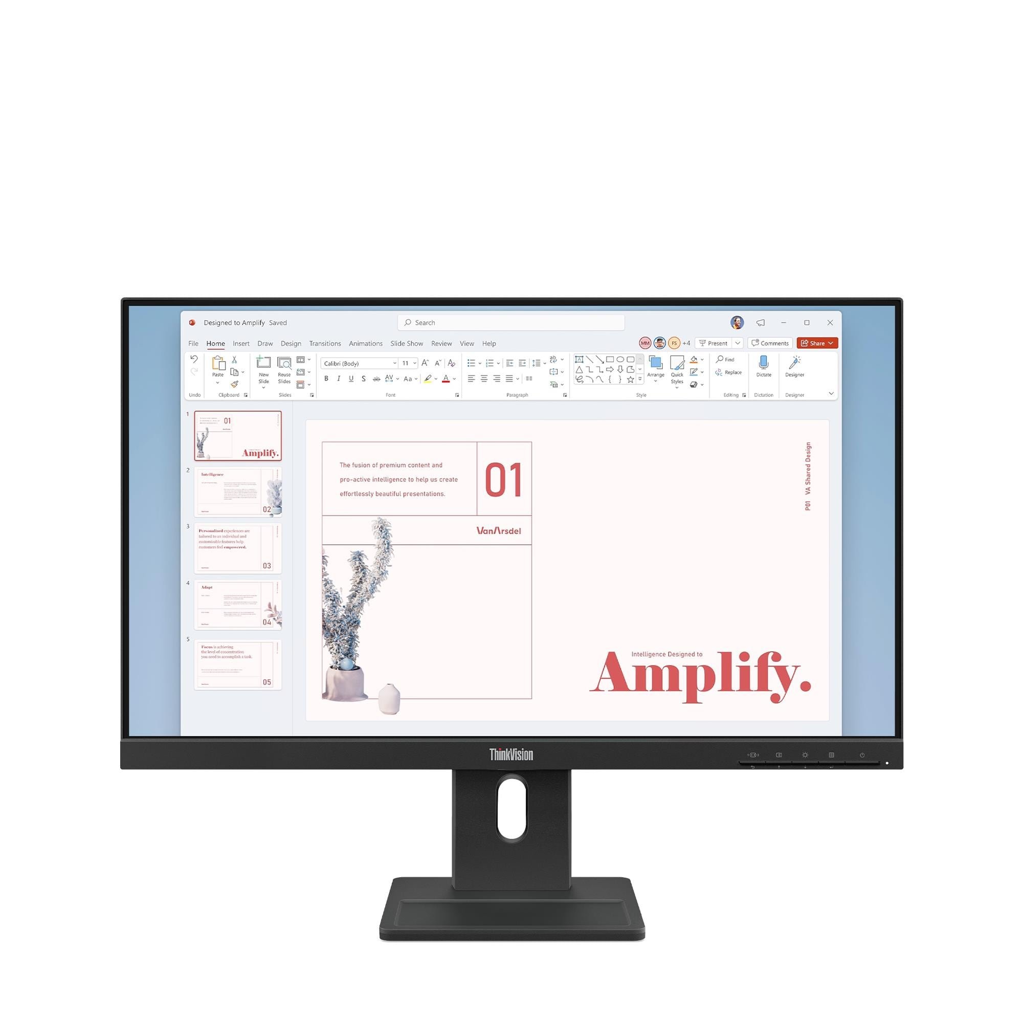 Monitor Lenovo ThinkVision E24-40, 23.8", Full HD, HDMI, i zi