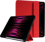 Mbulesë tablet Crong FlexFolio Case iPad Pro 11 iPad Air 10.9, me mbështetje për Apple Pencil, e kuqe