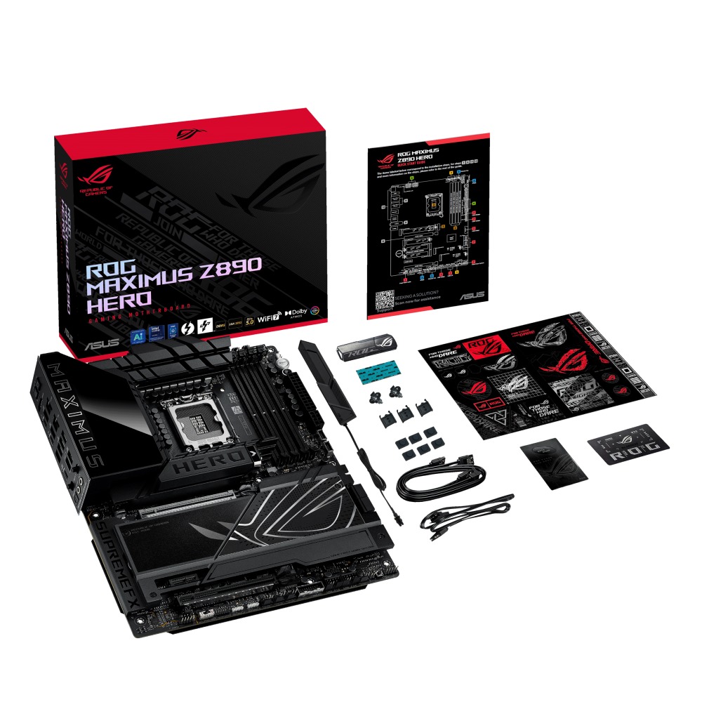 Pllakë amë ASUS ROG Maximus Z890 HERO, LGA 1851, ATX, DDR5, e zezë