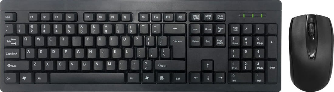 Set tastierë dhe maus Omega OKM081WB, wireless, USB, i zi