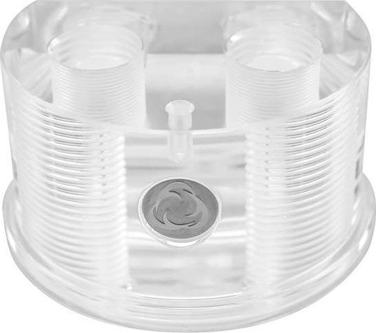 Kapak rezervuari Singularity Computers Protium Quad Port, për sistem ftohjeje me ujë, i zi