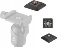 Pllakë quick release Velbon QB-3AS, vidë 1/4", kompatibile Arca Swiss, e zezë