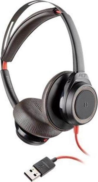 Kufje Poly Blackwire C7225 USB ANC (211155-01), të zeza