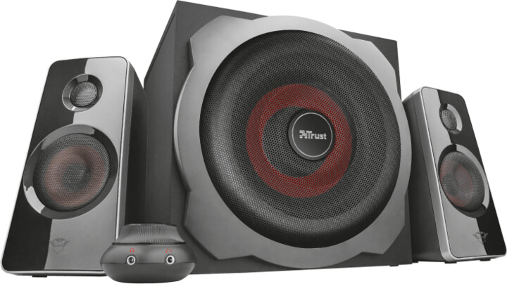 Set altoparlantësh Trust GXT 38 2.1, i zi