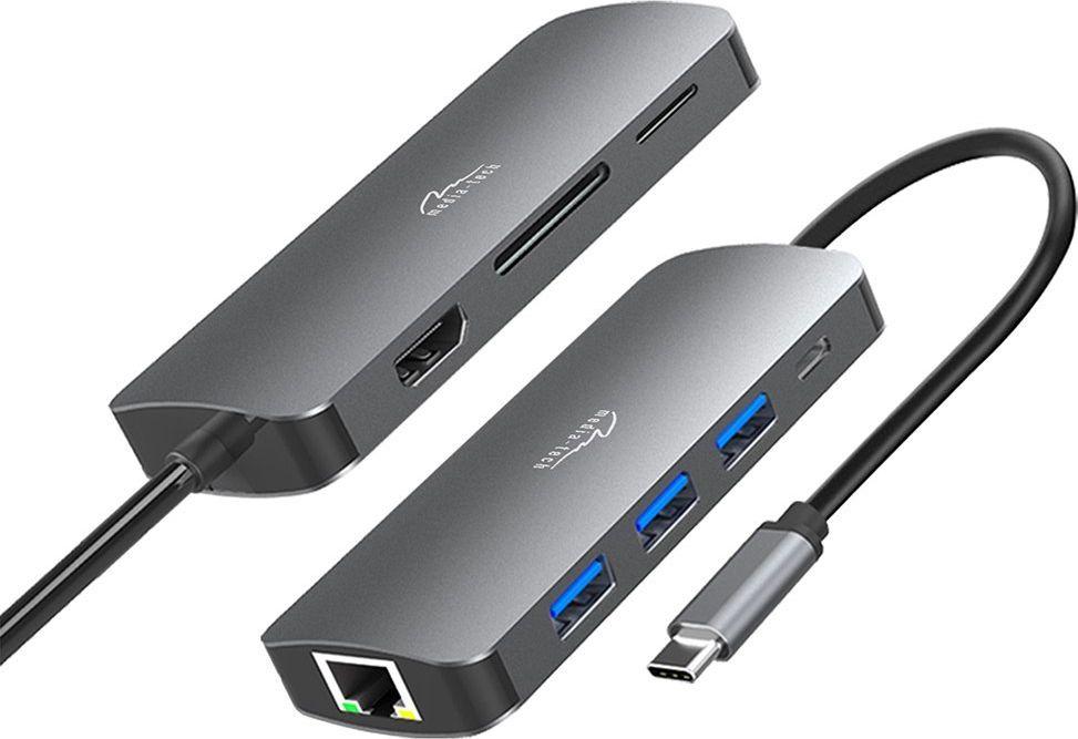 Hub USB-C Media-Tech MT5044 8në1
