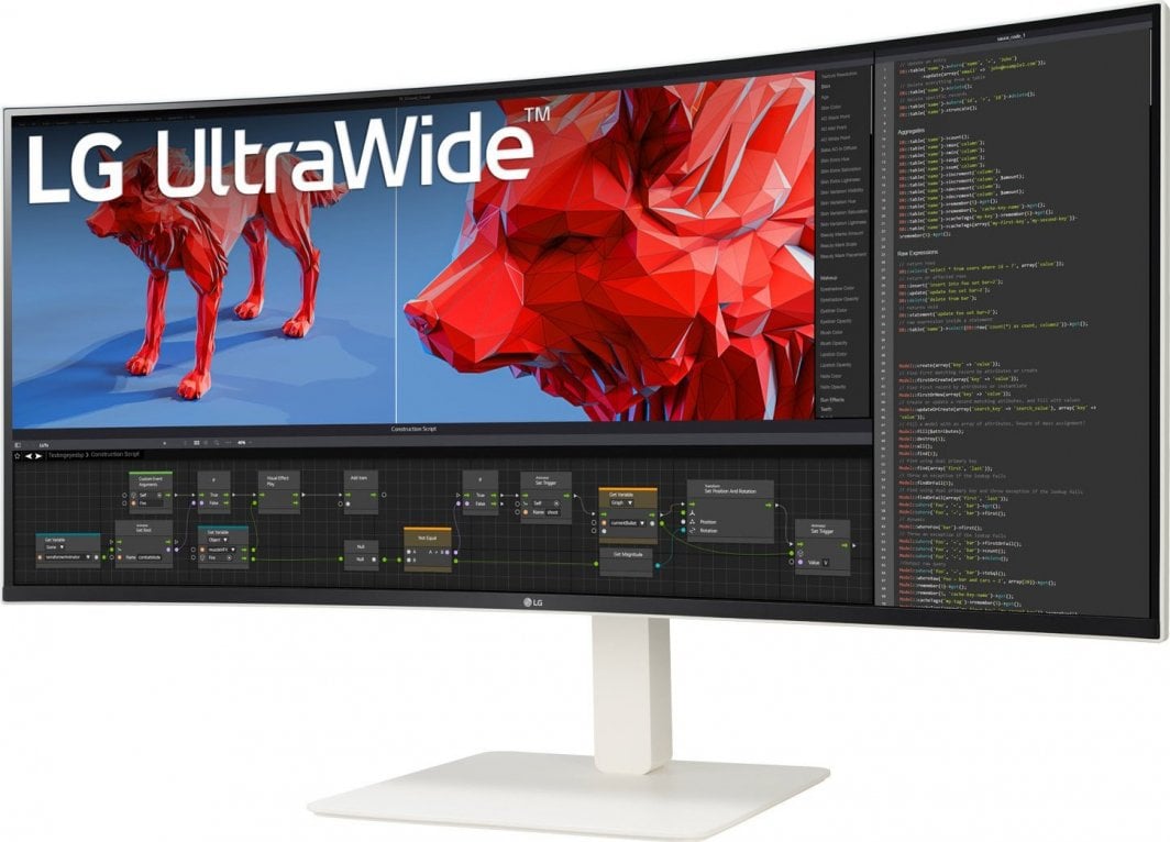 Monitor LG UltraWide, 38", i bardhë