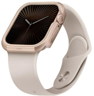 Kornizë mbrojtëse Uniq Valencia për Apple Watch 46mm, alumin dhe TPU, ngjyrë Gold