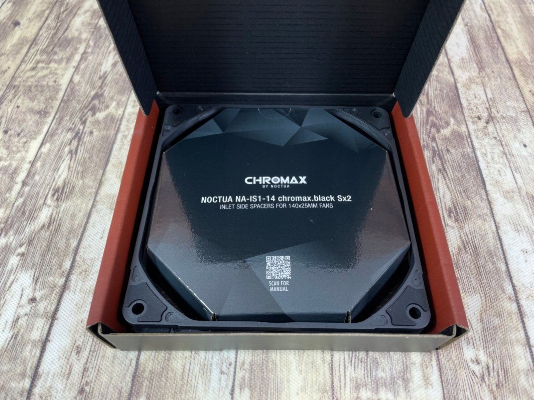 Дистанцери за вентилатори Noctua NA-IS1-14 Sx2, сет 2 парчиња, 140mm, црна