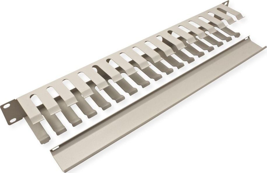Kanaletë kabllosh 19" 1U Triton 40x60mm, gri e hapur