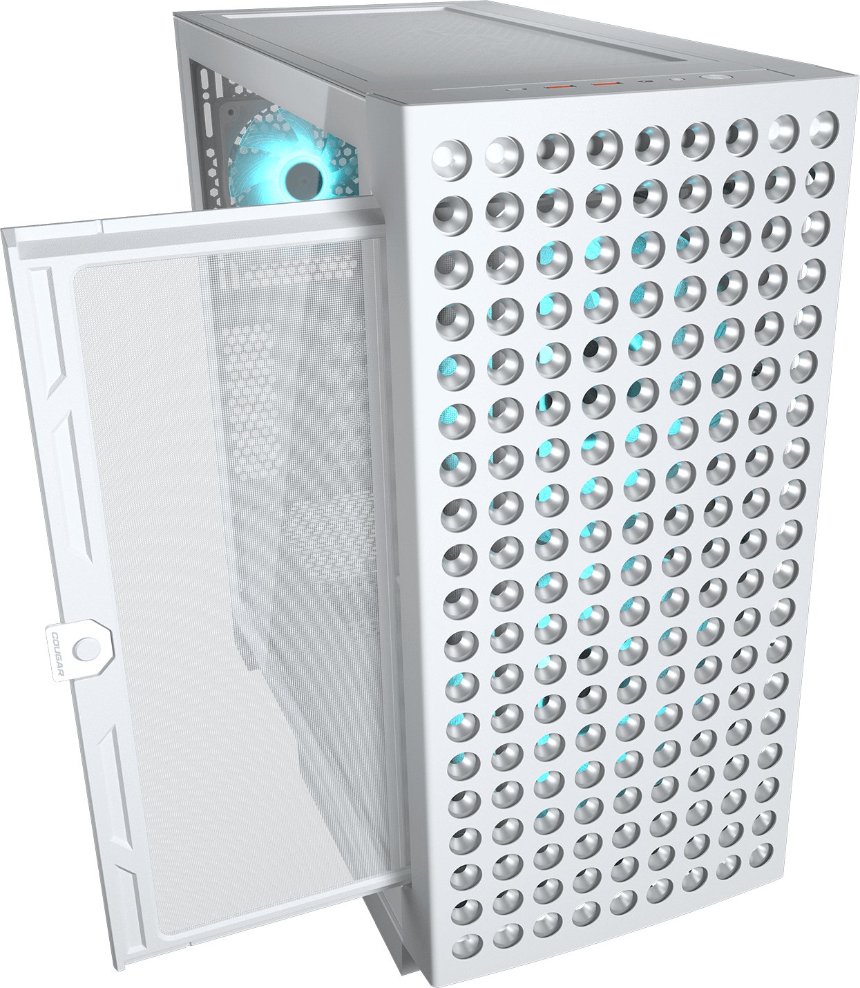 Kase kompjuteri Cougar Airface Eco RGB, Mid Tower, ATX, e bardhë