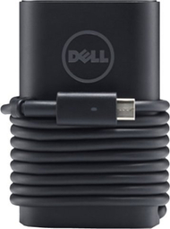 Karikues laptopi Dell 65W USB C, adaptor AC, prizë UK, i zi