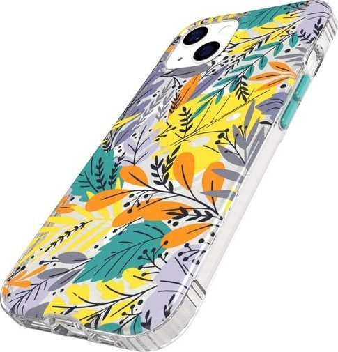 Mbështjellës telefoni Tech21 Evo Art për iPhone 13, MagSafe, rezistencë ndaj rënies 12ft, me lule shumëngjyrëshe