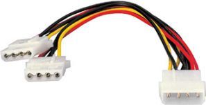 Кабел Equip 1x Molex > 2x Molex, 0,20 m