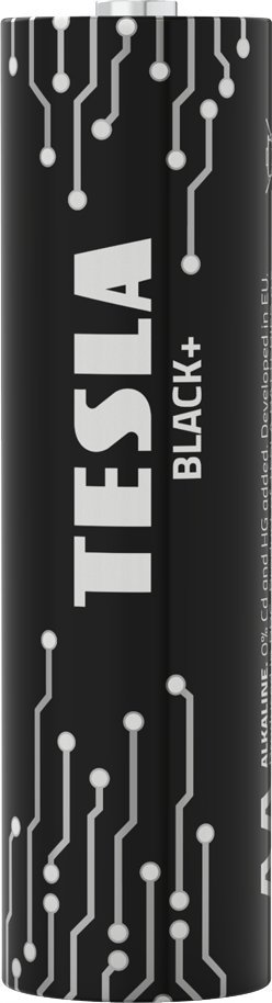 Bateri alkaline Tesla R6 AA BLACK+, 1.5V, paketim 10 copë